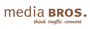 MediaBros brown logo